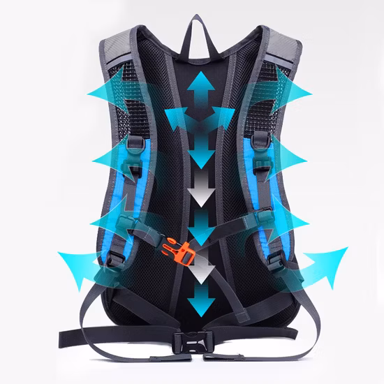 Bolsa tática reflexiva para equipamento de peito, com vários bolsos, para corrida noturna, ciclismo, caminhada, corrida, escalada wbb13165